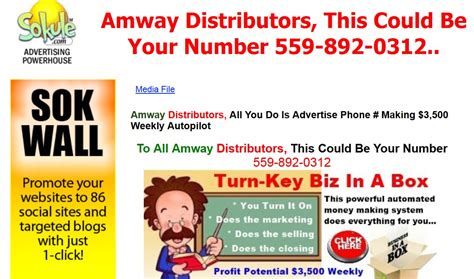 amway distributor insurance.